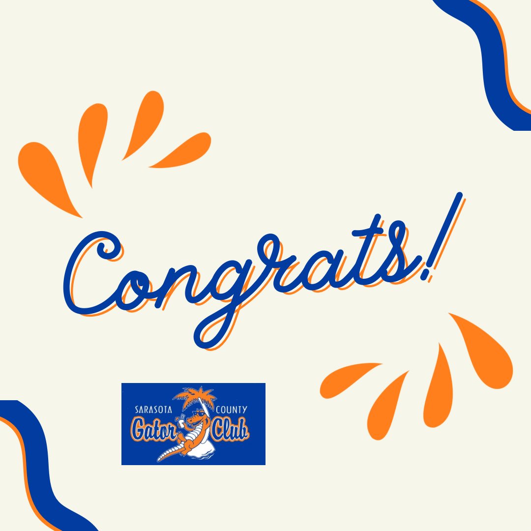 SRQGatorClub's tweet image. Congrats to the newest members of the Gator Nation! The Sarasota County Gator Club Scholarship Application will open on Monday, March 24th! To apply on 3/24, visit: sarasotagators.com/scholarships
#uf2029
