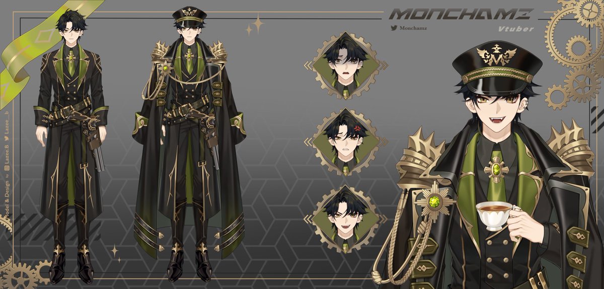 Laze.B (@lazee__b) on Twitter photo Vtuber model & design for <a href="/Monchamz/">Monchamz 🍀🦇| Vampire General Vtuber</a>
Congratulations on your debut 🎉🎉🎉☕️🍀 Vtuber model & design for <a href="/Monchamz/">Monchamz 🍀🦇| Vampire General Vtuber</a>
Congratulations on your debut 🎉🎉🎉☕️🍀