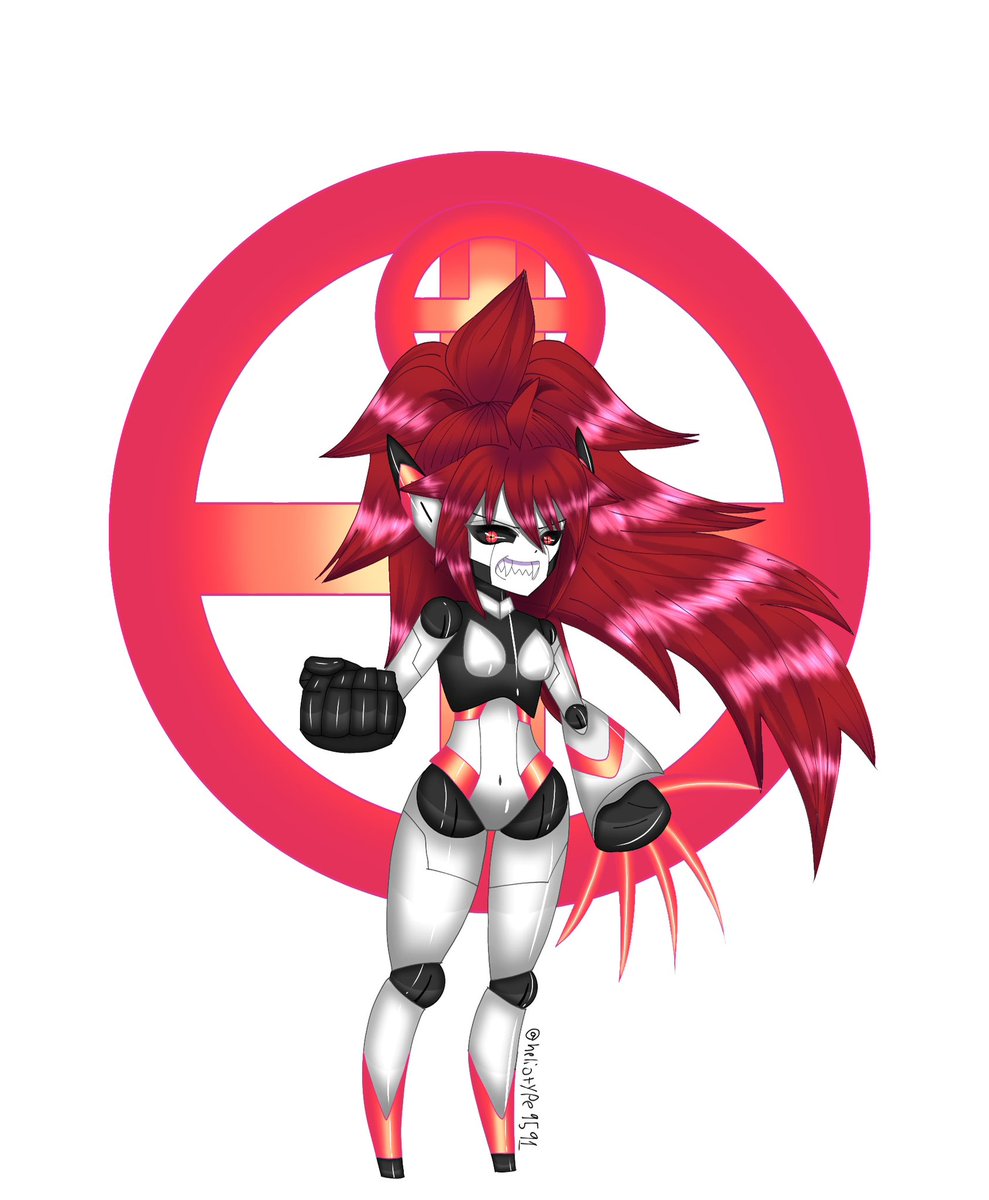 Heliotype9591's tweet photo. New character just dropped! Meet Betel, the monstrous furry-killing robot woman! #antifurry #AntiFurry https://t.co/GmEJLaxHKU