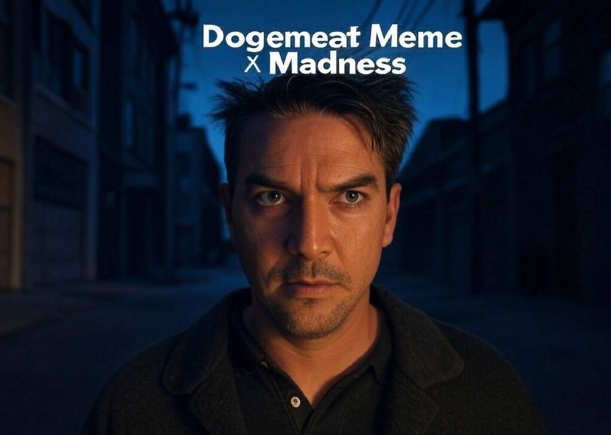 dogemeatsol's tweet photo. - Task: Post a ridiculous meme about the coin (e.g., "Dogemeat: the only meat even vegans HODL!") with a hashtag  #DGMMemeMadness.  
- Reward: 20 usdc DGM tokens for the top 5 funniest entries daily till the solsale presale ends , judged by telegram community votes or admins. https://t.co/yLBzvnt48e