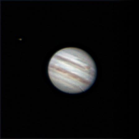 Clear sky and not too cold so I am out in the garden taking photos of the planets