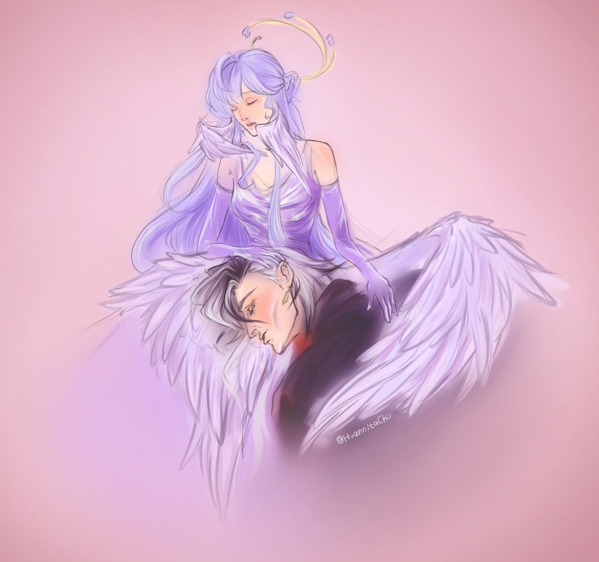 #Robinhill #RobinHSR #Boothill 

Unfinished work that I have to show. Maybe later I will make it more finished. 
Anyway, I love this art.