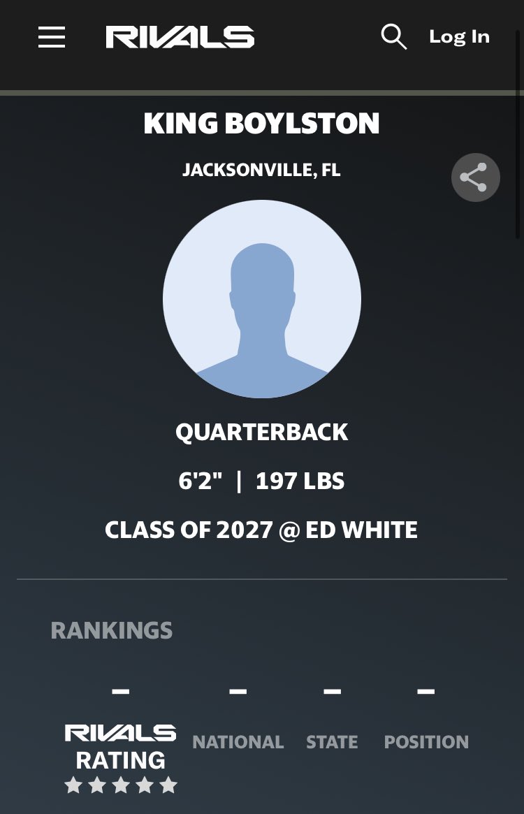 King Boylston (2027) QB (@kingboylston) on Twitter photo Blessed to have a rivals profile! <a href="/dp1305/">Coach Shawn Patterson</a> <a href="/Coach_LJ/">Coach Johnson</a> <a href="/EdWhiteFootball/">Ed White Football</a> <a href="/adamgorney/">Adam Gorney</a> <a href="/RivalsFriedman/">Adam Friedman</a> <a href="/JohnGarcia_Jr/">John Garcia, Jr.</a> Blessed to have a rivals profile! <a href="/dp1305/">Coach Shawn Patterson</a> <a href="/Coach_LJ/">Coach Johnson</a> <a href="/EdWhiteFootball/">Ed White Football</a> <a href="/adamgorney/">Adam Gorney</a> <a href="/RivalsFriedman/">Adam Friedman</a> <a href="/JohnGarcia_Jr/">John Garcia, Jr.</a>