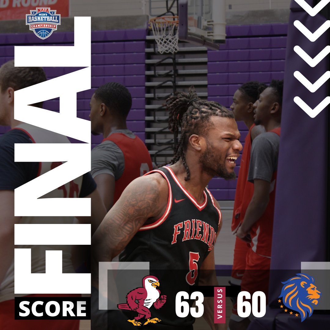 ON TO THE NEXT! Falcons defeat the Lions, 63-60! 
R. Woolf: 13 pts, 5 assists
C. Lee: 12 pts, 2 steals 
A. Emerllahu: 11 pts, 71% FG
Falcons will play tomorrow (Mar. 15) against the winner of (1) College of Idaho and (16) UC Merced! Go Falcons! #talonsup #friendsfalcons