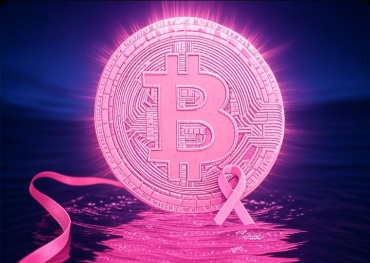 Pink_Bitcoin_'s tweet photo. Introducing Pink Bitcoin: a revolutionary way to support #BreastCancerAwareness! Donate just by hodling – every time you use, you're helping fund vital research &amp; providing life altering funds to victims. Together, we can make a difference. 💖 #BreastCancer #CryptoForACause https://t.co/KNZguDe8cP