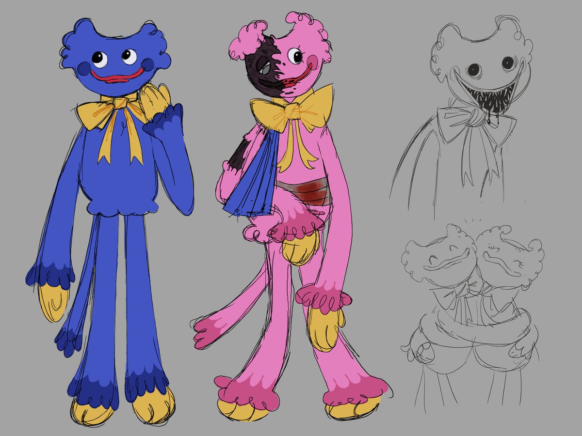 #PoppyPlaytime Huggy &amp; Kissyyyyy