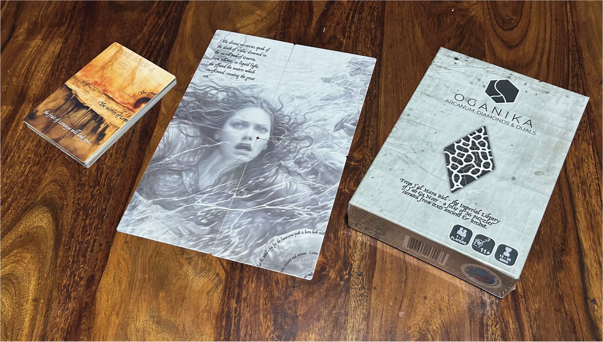 Moonfacedbaboon's tweet photo. Arrived this afternoon. I'll spend a few days carefully  checking everything but so far so good. Here's an initial photo showing some of the cards. More to follow. Shout out to HOPESGAME who've done a brilliant job. #TTRPG #PUZZLE  https://t.co/LcP88PhHYU https://t.co/NQ9c9bnS4L