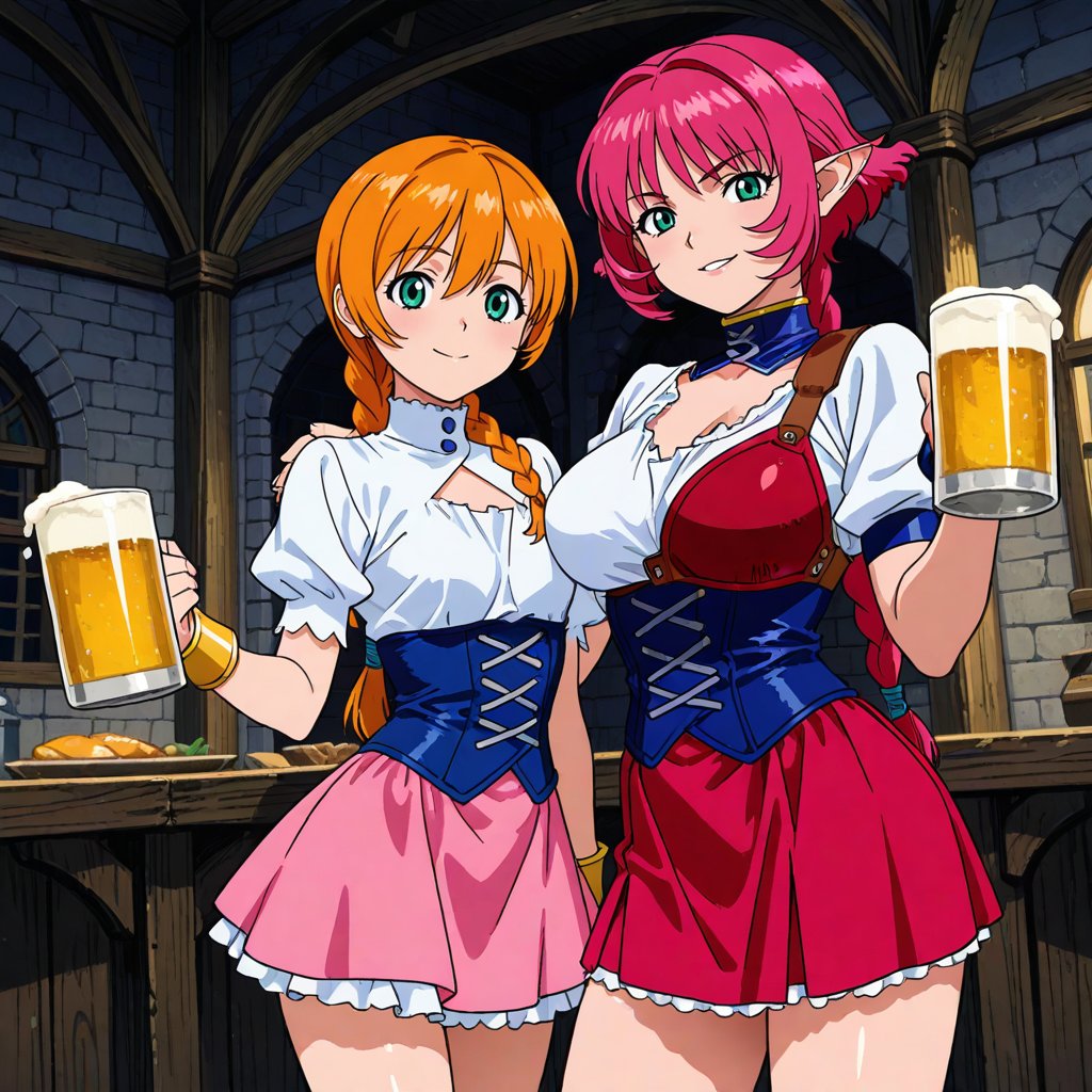 pandamakercjs's tweet photo. Hola amigos, estuve experimentando con la ia, la pagina se llama Pixai, y bueno quise hacer una ilustración de las chicas del videojuego eroge Viper RSR, Cala y Jota.
#VIPERRSR #calaviperrsr #sogna https://t.co/vCKXa1EL78