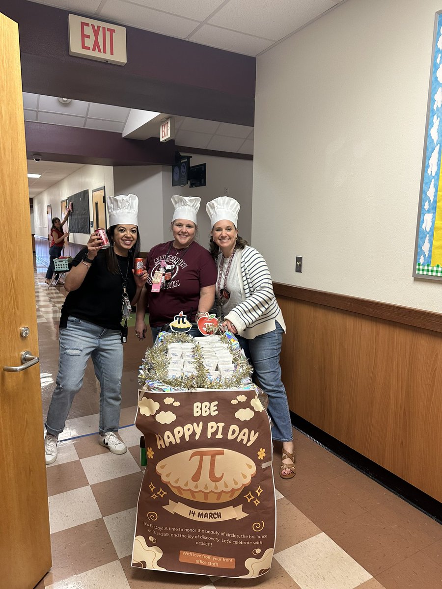 Kayla Stephens (@stephens_teach) on Twitter photo Big thanks to our administration <a href="/BluebonnetLions/">Bluebonnet Elementary School</a> for celebrating Pi Day before Spring Break! 🥧📐 A sweet way to kick off the break! #PiDay #SpringBreak #Grateful Big thanks to our administration <a href="/BluebonnetLions/">Bluebonnet Elementary School</a> for celebrating Pi Day before Spring Break! 🥧📐 A sweet way to kick off the break! #PiDay #SpringBreak #Grateful