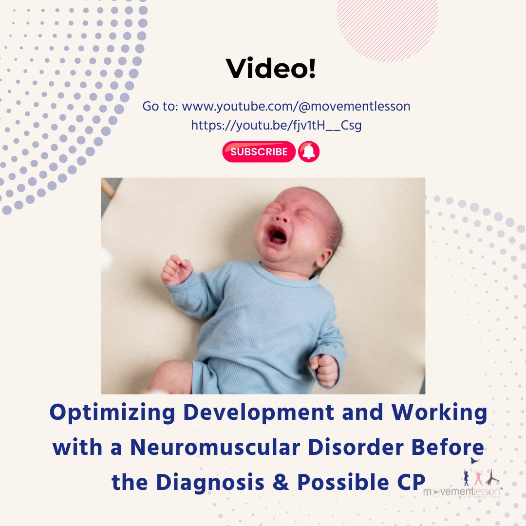 MovementLesson's tweet image. Essential guidance for parents of infants with neuromuscular disorders or potential CP, covering everything from building your medical team to creating a supportive home program and prioritizing your own well-being. Watch now  ➡️ youtube.com/watch?v=fjv1tH…