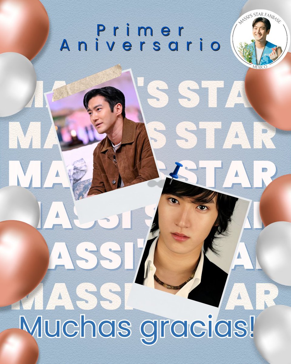 Feliz Aniversario Massi’s Star 🎂
🥂Queridas Siwonest y ELF que nos sigue , hoy es un día muy especial para nosotras y queremos celebrarlo con ustedes. 🎊
Gracias por seguir apoyando en los proyectos

#Siwon #시원