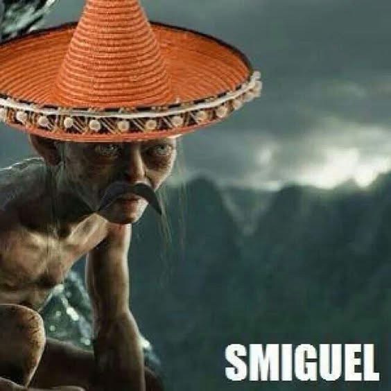 TheLOTRMemes's tweet image. Smiguel