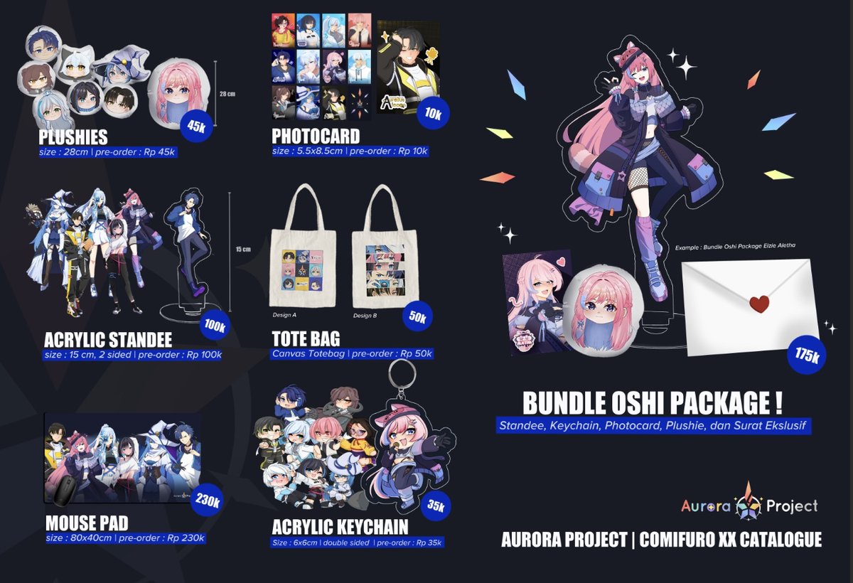 AurProject's tweet photo. ✨AURORA PROJECT CF20 PRE-ORDER✨
📆 15 Maret - 10 April 2025
🗃️ Pick up (both days) or Mail Order
🔗 https://t.co/EcNpneJ4MD
#cfxx #cf20 #comifuroxx #comifuro20 #AuroraProject https://t.co/3ceOzcNrwM
