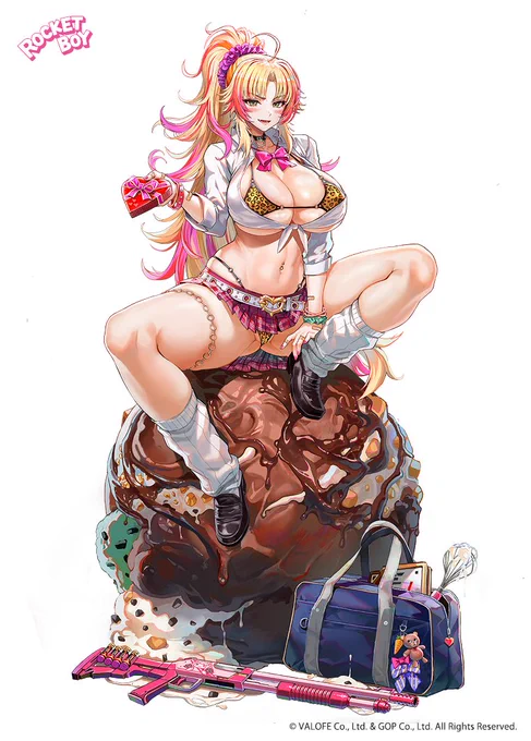 【初お披露目】『ラストオリジン』より「小悪魔ギャル バーバリアナ」原型制作:げぼぼ#ロケットボーイ 