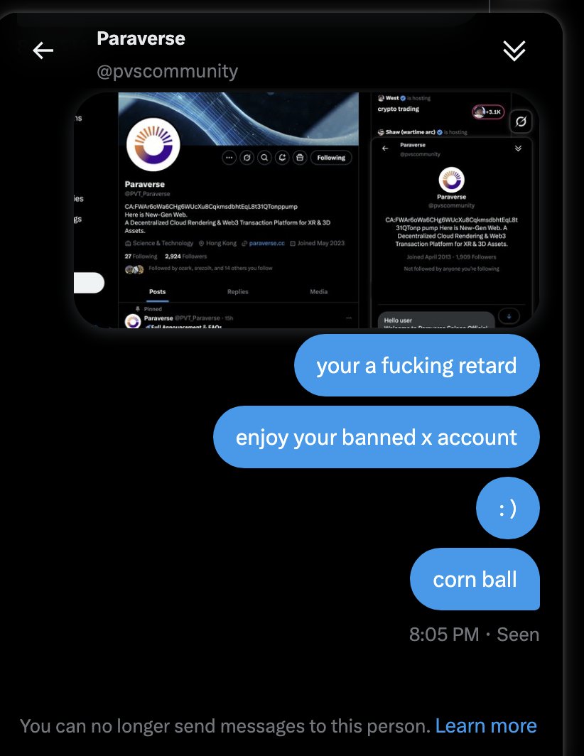 HaveYouSeenO's tweet photo. @ShailendraA2Y you think your slick? i had 16 people just report your account on x !!!! have fun https://t.co/TrRqKkRAp9