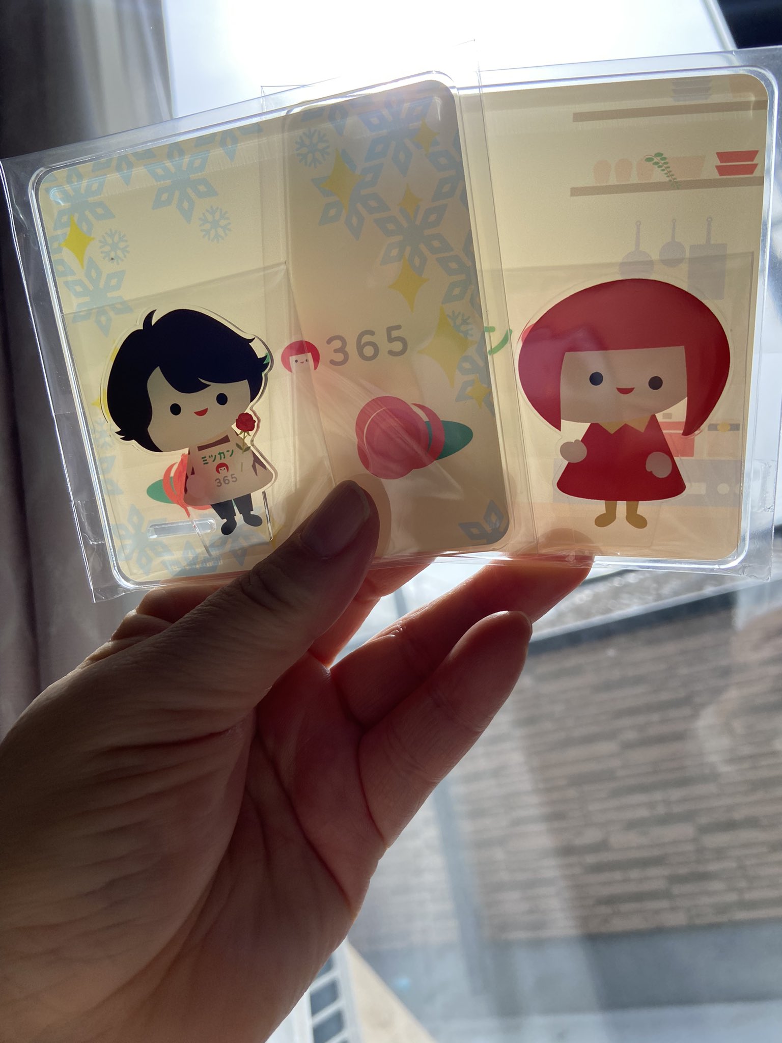 ミツカン365 アクリルスタンド おダテちゃんとおスーちゃん ミツカン