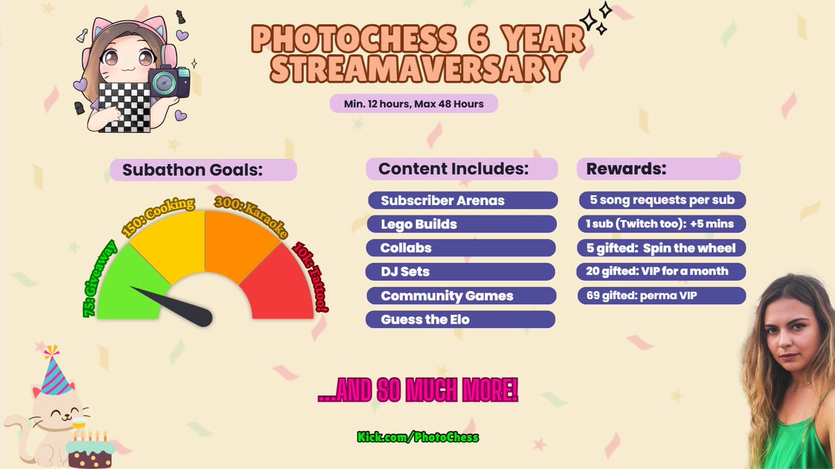 STARTING IN 3 HOURS!!! kick.com/photochess