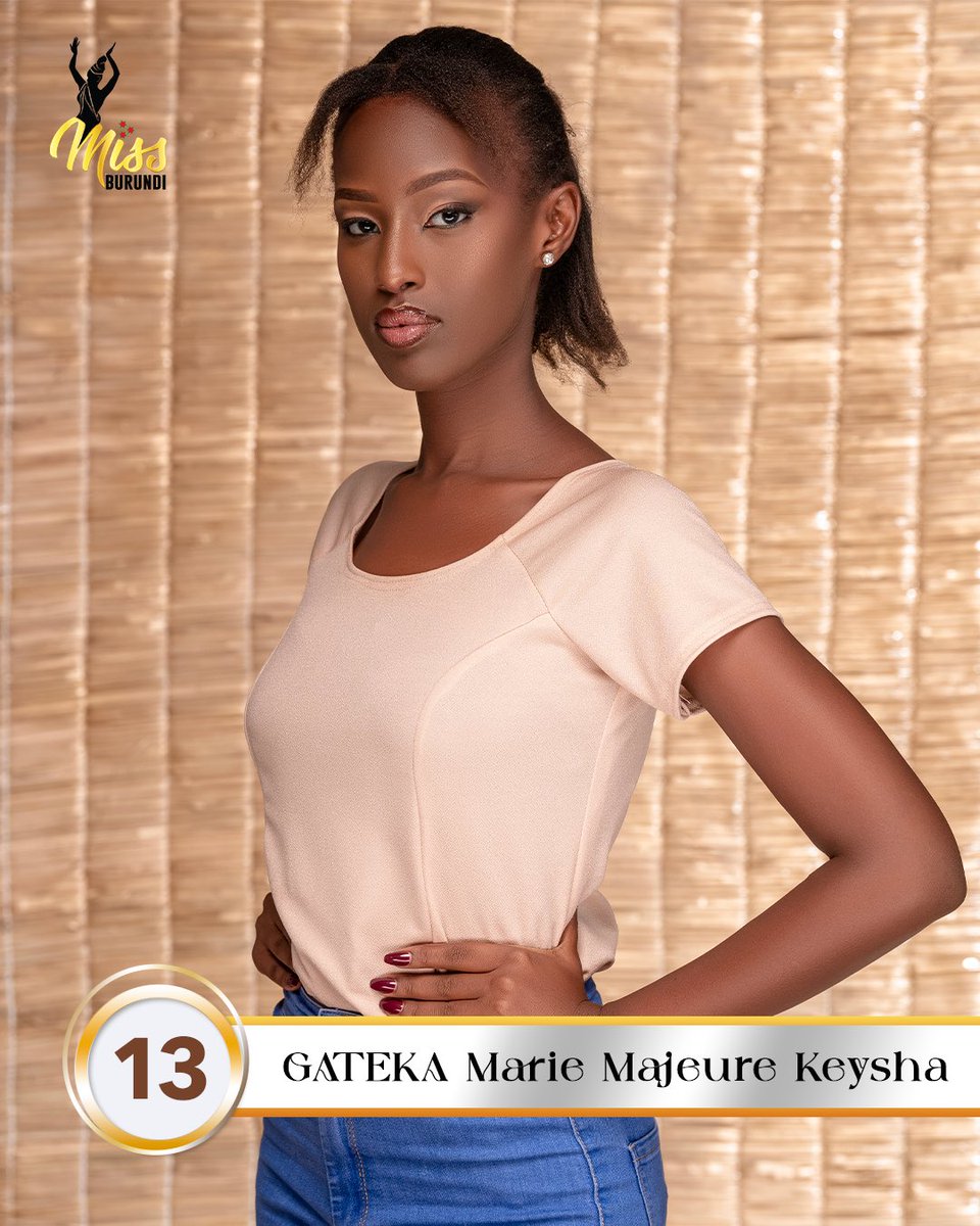 MissBurundi_Org's tweet photo. The Beauty of Ambition 🌟 GATEKA MARIE MAJEURE KEYSHA, candidate #13.
Her dreams are as vast as her mind, her beauty as radiant as her vision. She’s not just competing—she’s inspiring. 🚀💃🏽 #Burundi #VisionaryQueen #MissBurundi2025 #VisitBurundi #IngoTujane https://t.co/T2Ww0k44Nf