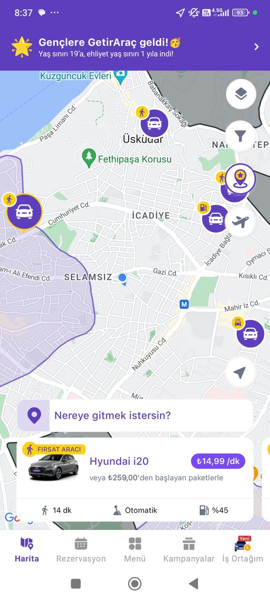 emircansever's tweet photo. @getirarac işe geç mi kaldın? Yakınında araç var çık evden yürü aracın yanına geldiğinde araç ortada yok ! Bir değil iki değil dalga geçiyorsunuz insanlarla. https://t.co/05D1Mv2YYo