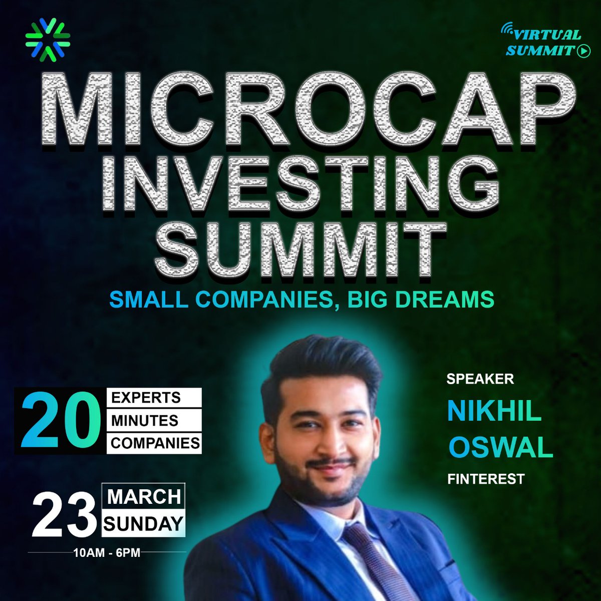 MIS_Summit's tweet photo. 💻 A Fast-Growing Micro-Cap in the Tech Space! 🚀

Mr. Nikhil Oswal [@MrFinterest] from @FinterestC  has picked a rising player in IT hardware &amp; IoT solutions 📈

🔗 Register Now to know the name: https://t.co/NbWQnIxQOI 
#InvestingSummit #TechStocks https://t.co/kZi7QeNs3C