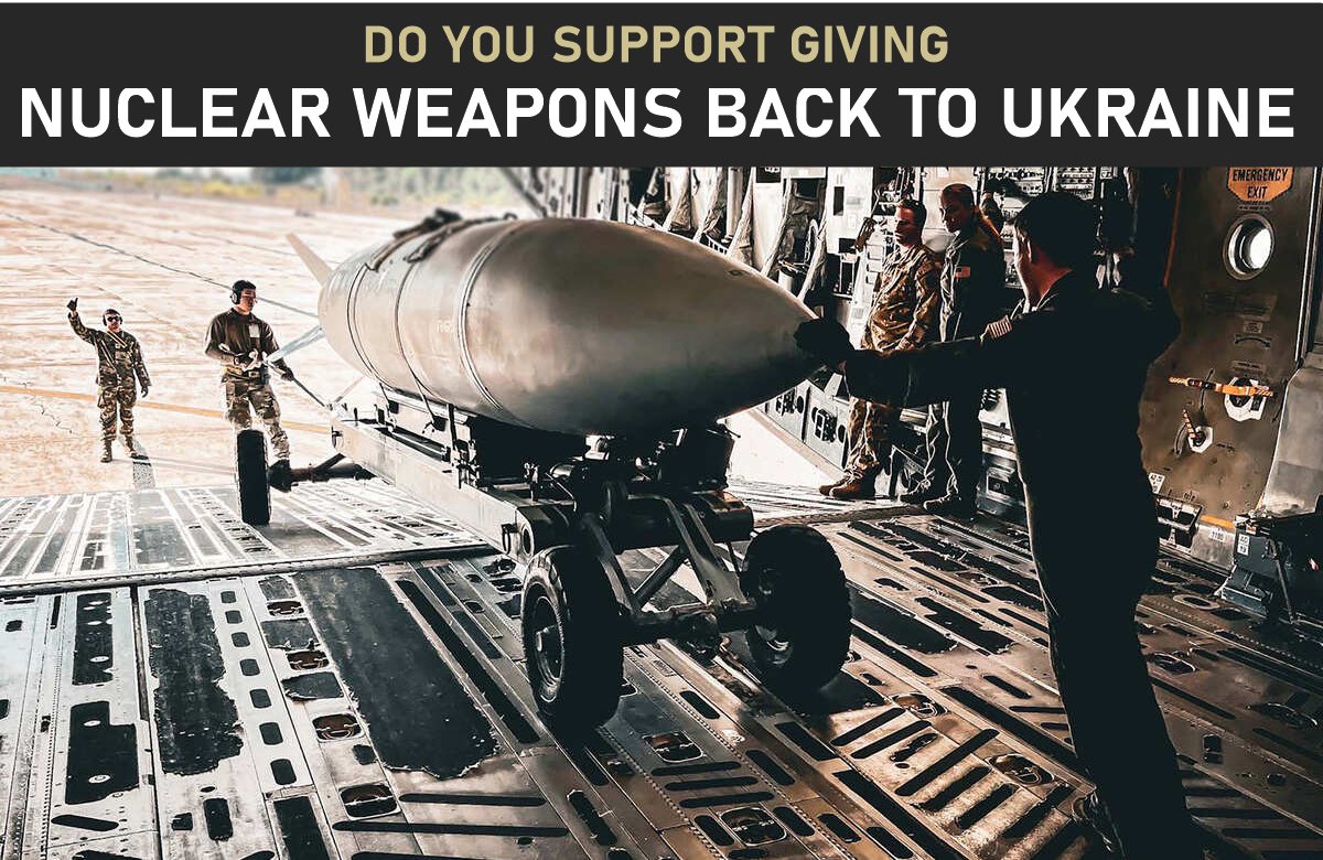 Heroiam_Slava's tweet image. Do You Support Giving Nuclear Weapons Back To Ukraine ?

Yes or Now ?