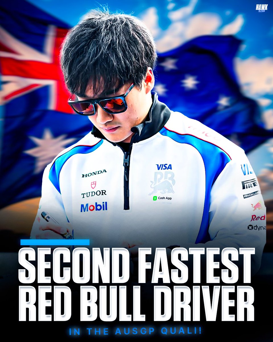 Hawk9248's tweet photo. 🚨NEW SEASON - SAME YUKI TSUNODA 🚨

SECOND FASTEST RED BULL DRIVER IN QUALI! P5! TALK NOW, TALK NOOOOOOW! MY GOAT! 🐐

#YT22 #AusGP #F1 #F1jp