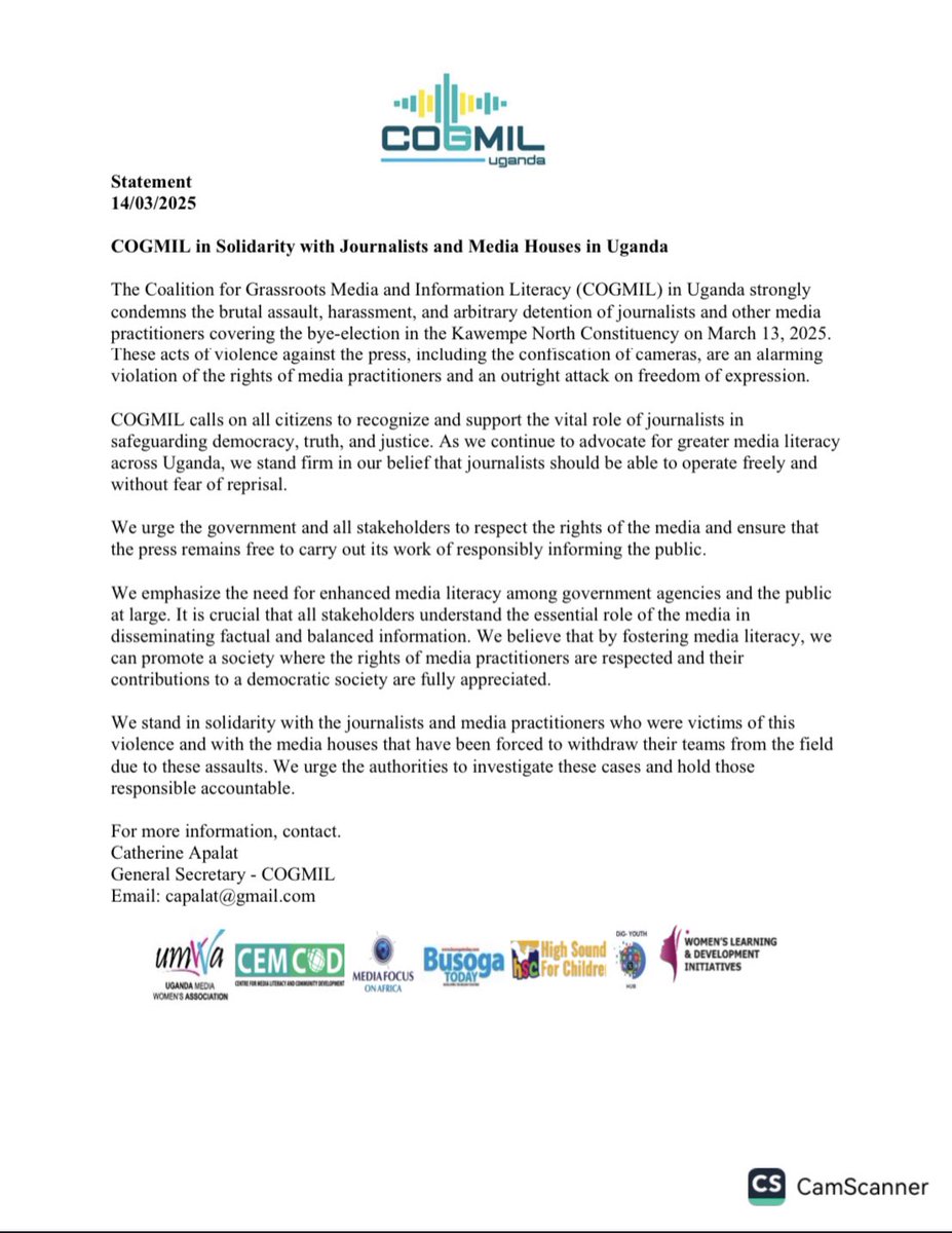 WLDI stands in solidarity with Ugandan journalists facing violence and repression. Press freedom is essential for democracy—journalists must work without fear. We urge authorities to act! #PressFreedom #MediaRights #JournalismMatters #Democracy #JusticeForJournalists