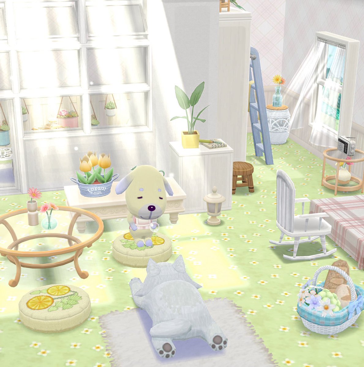 バニラちゃんの春の部屋☘️𓂃𓂂◌

#ポケ森コンプリート
#ポケ森レイアウト