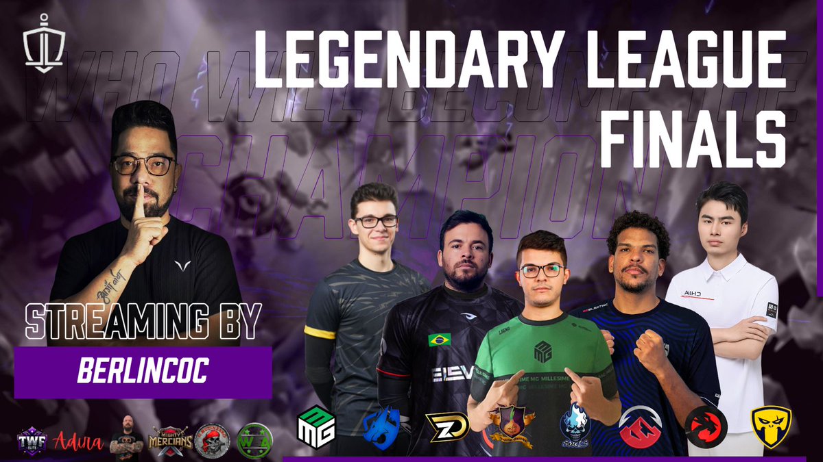 BERLIN COC (@berlin_coc) on Twitter photo LEGENDARY LEAGUE FINAL
Set your clocks for 15:00 UTC today that's when the first quarterfinal clashes will begin.
8 teams, 5 players in the line-up and only one winner. Do you already know who will win the title of Legendary Team?
youtube.com/@BERLIN-COC 
twitch.tv/berlin_coc LEGENDARY LEAGUE FINAL
Set your clocks for 15:00 UTC today that's when the first quarterfinal clashes will begin.
8 teams, 5 players in the line-up and only one winner. Do you already know who will win the title of Legendary Team?
youtube.com/@BERLIN-COC 
twitch.tv/berlin_coc