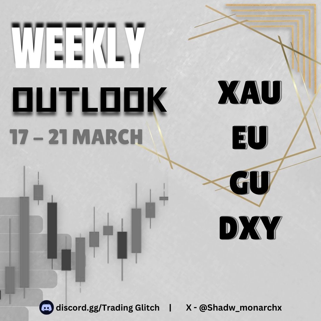 shadw_monarchx's tweet photo. Weekly Outlook 🧵 [ 11 - 14 Mar ]

🔹GOLD
🔹DXY
🔹EURUSD
🔹GBPUSD
🔹USDJPY

@Trading_Glitch https://t.co/2QhCT8Ft59