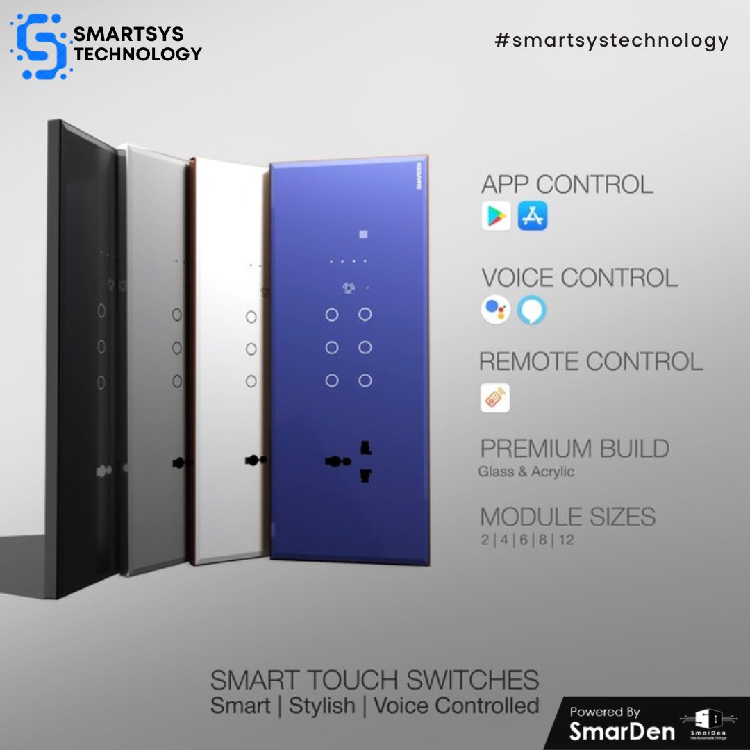 ikishorekrdas's tweet image. Upgrade to Smart Touch Switches for a seamless home automation experience! ✨ App, Voice &amp;amp; Remote Control with a premium glass build. Smart, stylish &amp;amp; future-ready!

#HomeAutomation #SmartSwitch #VoiceControl #IoT #SmartHome #TouchSwitch #Alexa #GoogleAssistant #WirelessControl