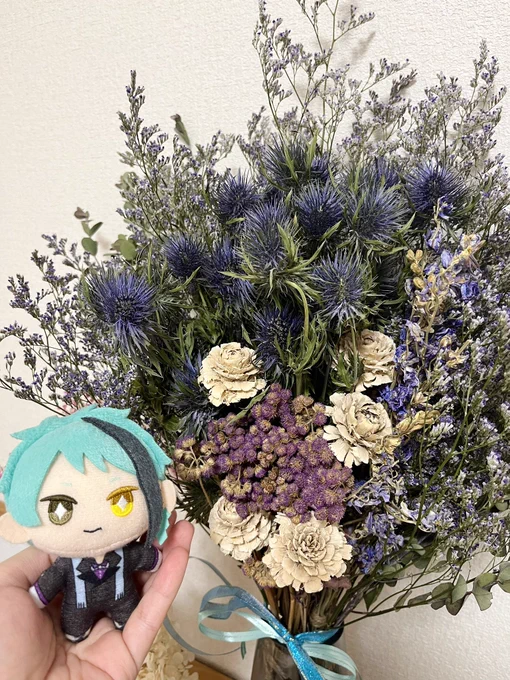 イメージのドライフラワー、今年もジェぬいと一緒にお直ししました〜 