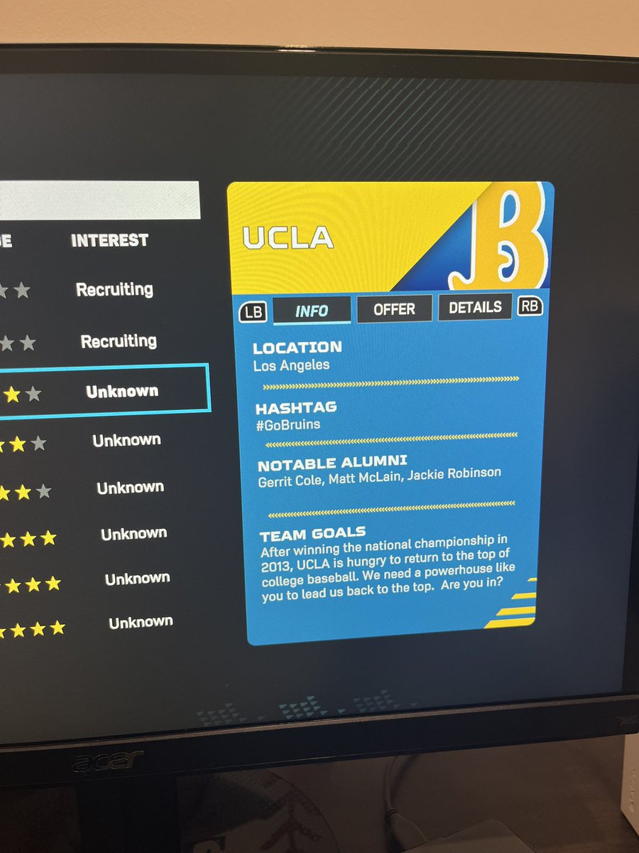 parikh_nathan's tweet photo. @MLBTheShow how is @BauerOutage not a notable alumni? Somehow winning a Cy Young and Golden Spikes isn’t worth anything. https://t.co/fk9Acl4ZB9