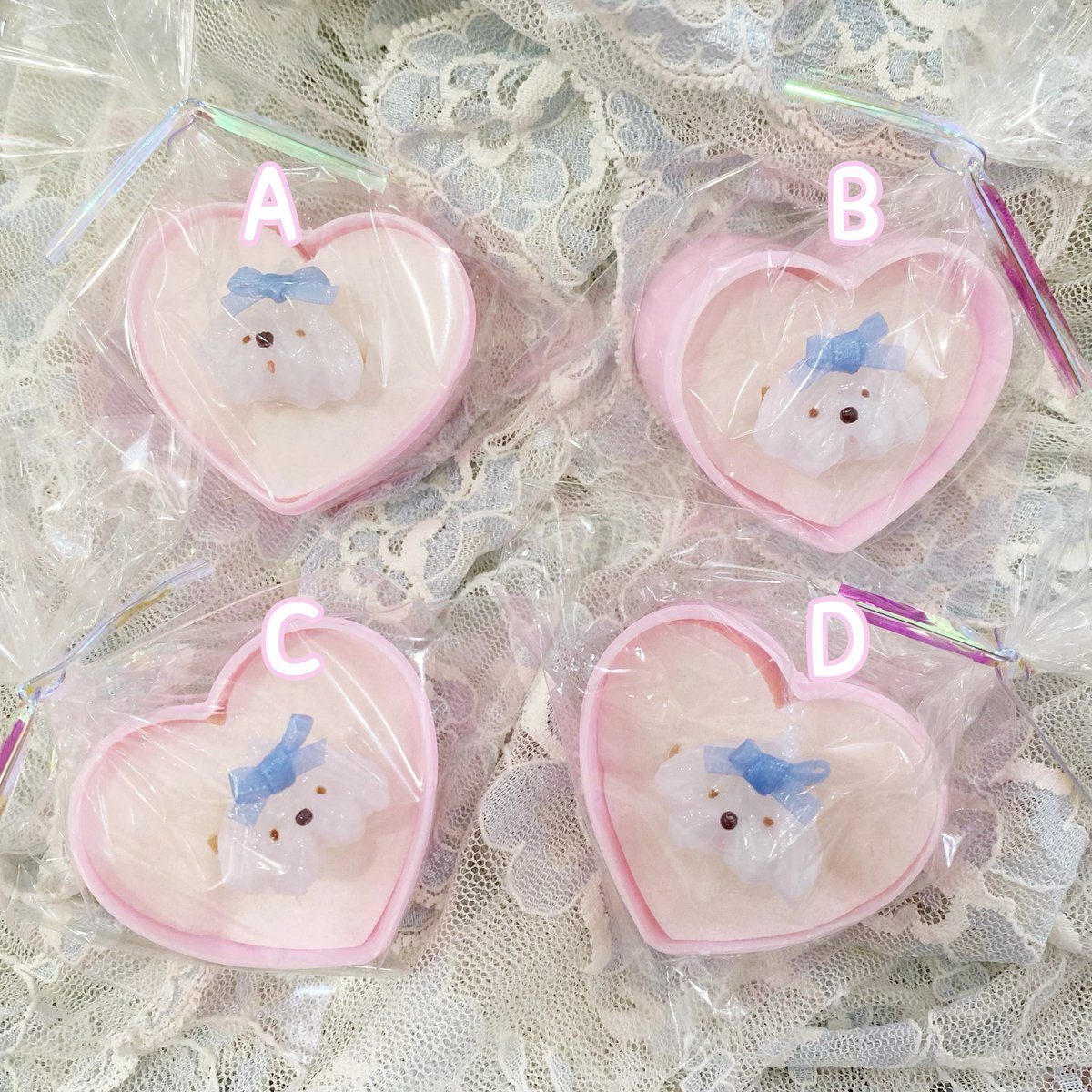 h_birthdaytoyou's tweet photo. my funnyといえば！なホイップわんちゃんリングをWEB SHOPにお出ししました🎀
この子に一目惚れしたのが、ハピバでの委託をお願いしたはじまりでYunもRieもず〜っと大好きな作品です🐶💕
個体差が愛おしいので選べるようにお出ししたので、お好きなお顔を選んでね☺️✨

https://t.co/gs0pTR3vKs https://t.co/WOcgKhnvpb