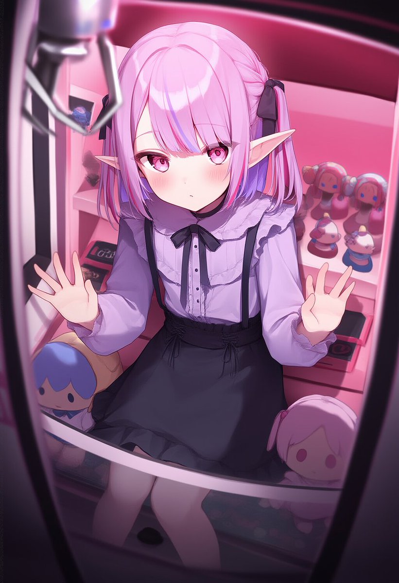 KlausStinky's tweet photo. Uh oh he'd shrunken himself down by accident and some employee placed him inside of the claw machine! Well... At least he's grown back and fits in the tight space now. Surely someone will win the game and free the boy itd be a shame if he shrunk again and was a hard prize to grab https://t.co/dpKuj8uF5B
