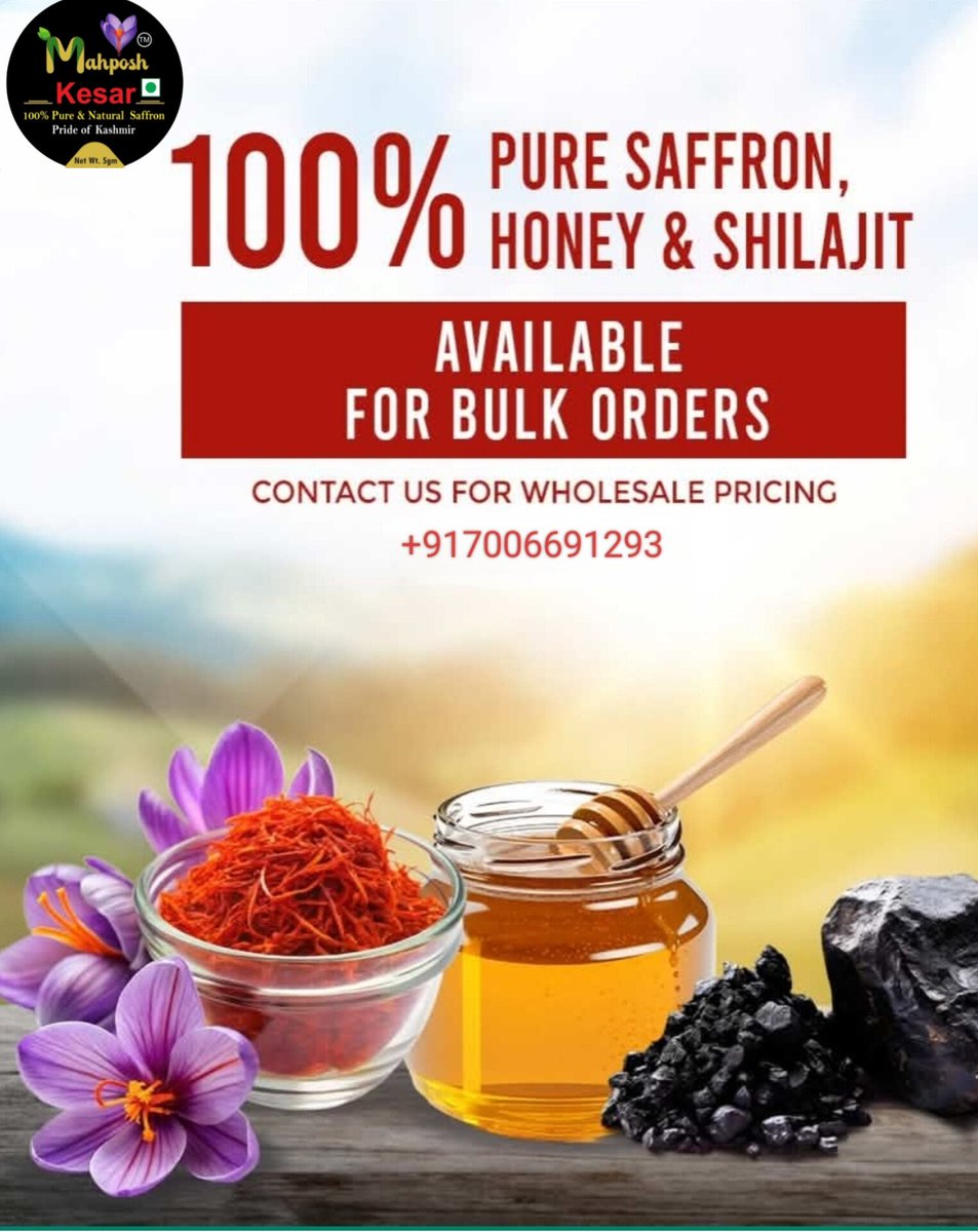 MAHPOSH BRAND SAFFRON tweet media