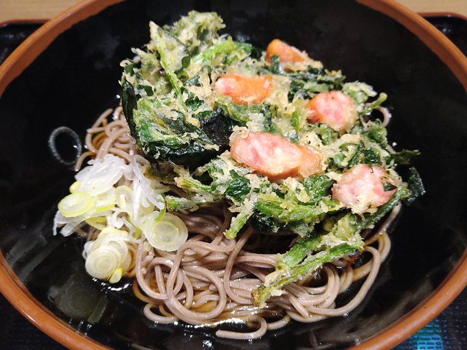 そして、帰る途中の名駅よもだそばで「ごちそうポパイ天そば」の冷たいやつを食べて(゜д゜)ウマー ふう…。 