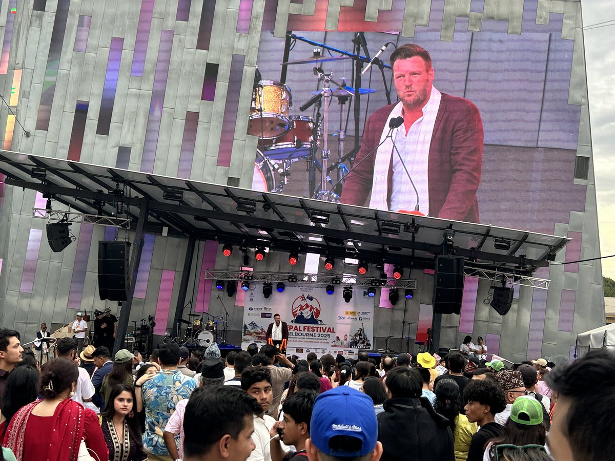 npkafle's tweet photo. Thank you @SamGrothMP for your wonderful speech in Nepal Festival Melbourne 2025. https://t.co/kpsaj64cOP