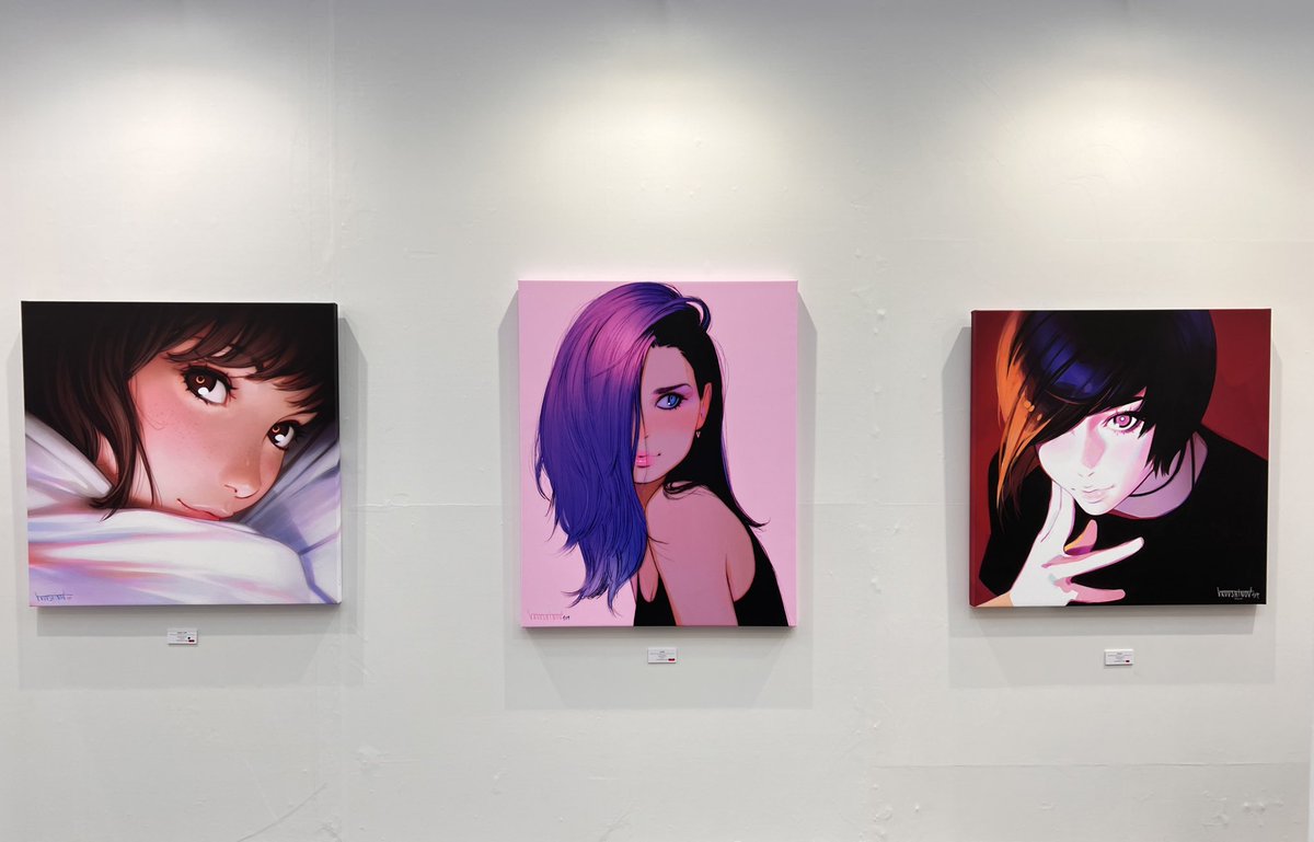 イリヤ・クブシノブ Nacreous展 【Waterfall】キャンバスアート Hanada Contemporary Art on X: