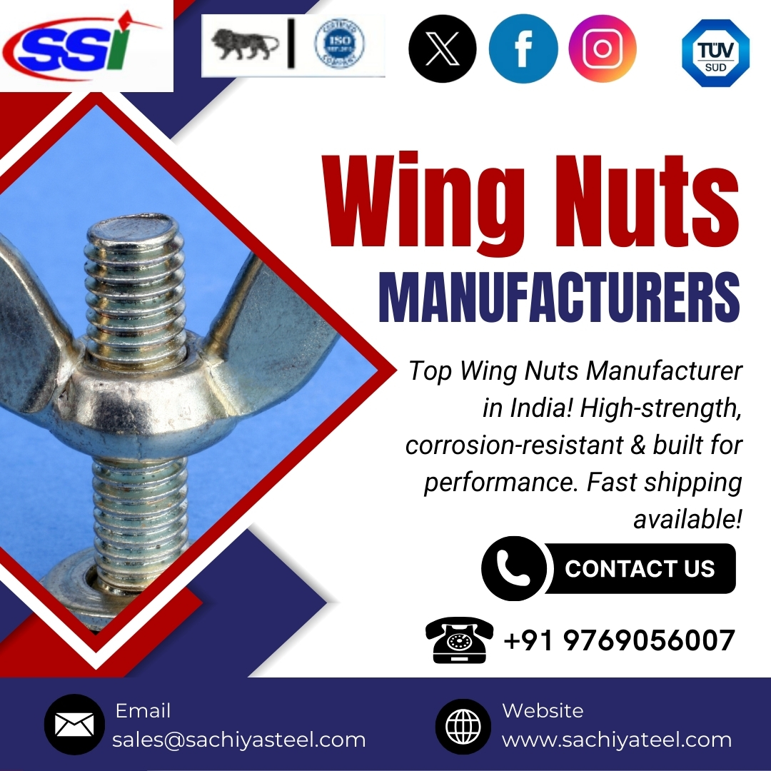 steeltube1's tweet image. Top Wing Nuts Manufacturer in India! High-strength, corrosion-resistant &amp;amp; built for performance. 
Read More: sachiyasteel.com/wing-nuts-manu…
#wingnuts #fastenersindia #industrialfasteners #steelnuts #hardwaresupplies #nutbolt #sachiyasteel #QualityFasteners #engineeringparts