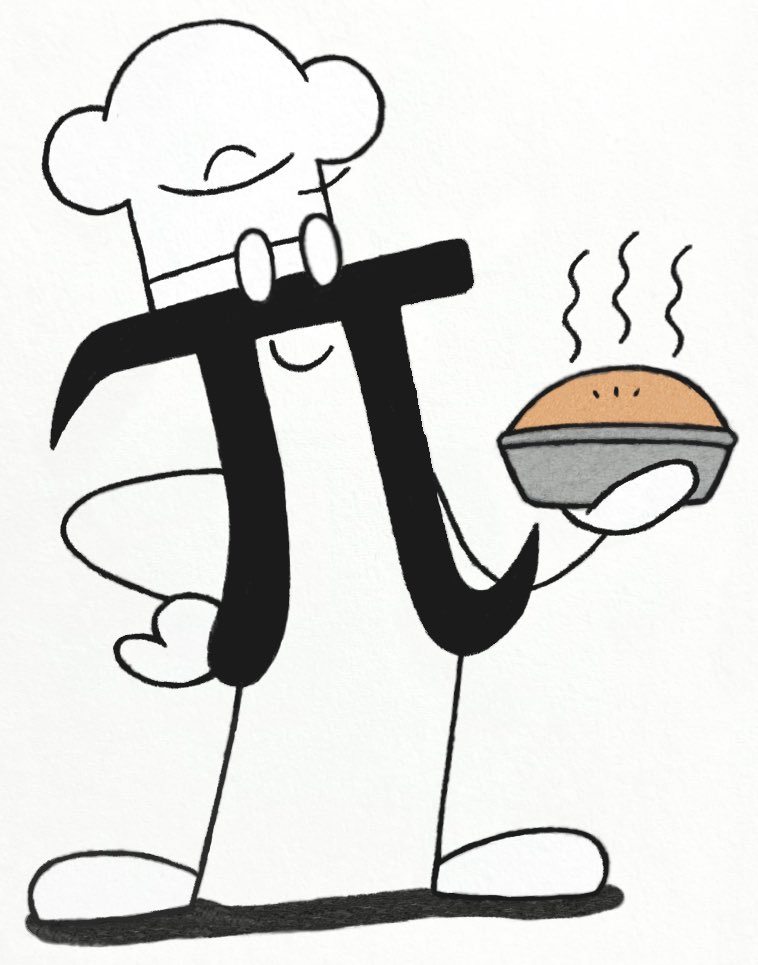 JJSponge120's tweet photo. Today’s occasion is absolutely perfect for Pi Piper, an OC of mine who uses mathematical equations to bake pies with the perfect circumference! Hope you all have a wonderful Pi Day! 🥧 #PiDay2025 #PiDay #PiPiper #Pi #Pie #Baker #OC #JJSponge120 https://t.co/6e4N0ictsH