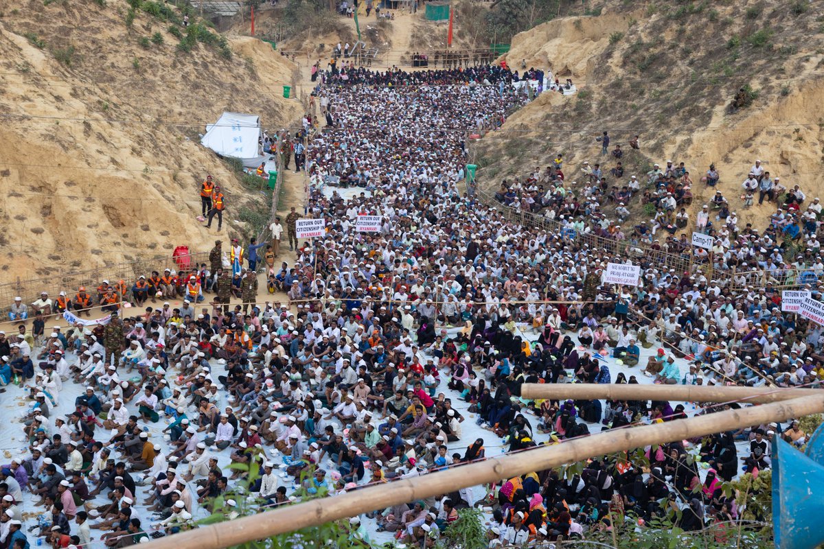 "Cox’s Bazar is ground zero for the impact of budget cuts on people in desperate need." 

UN Secretary-General Antonio Guterres visited the #Rohingya refugee camps in Bangladesh🇧🇩 y'rday, breaking fast with refugees who risk severe consequences from cuts in financial assistance.