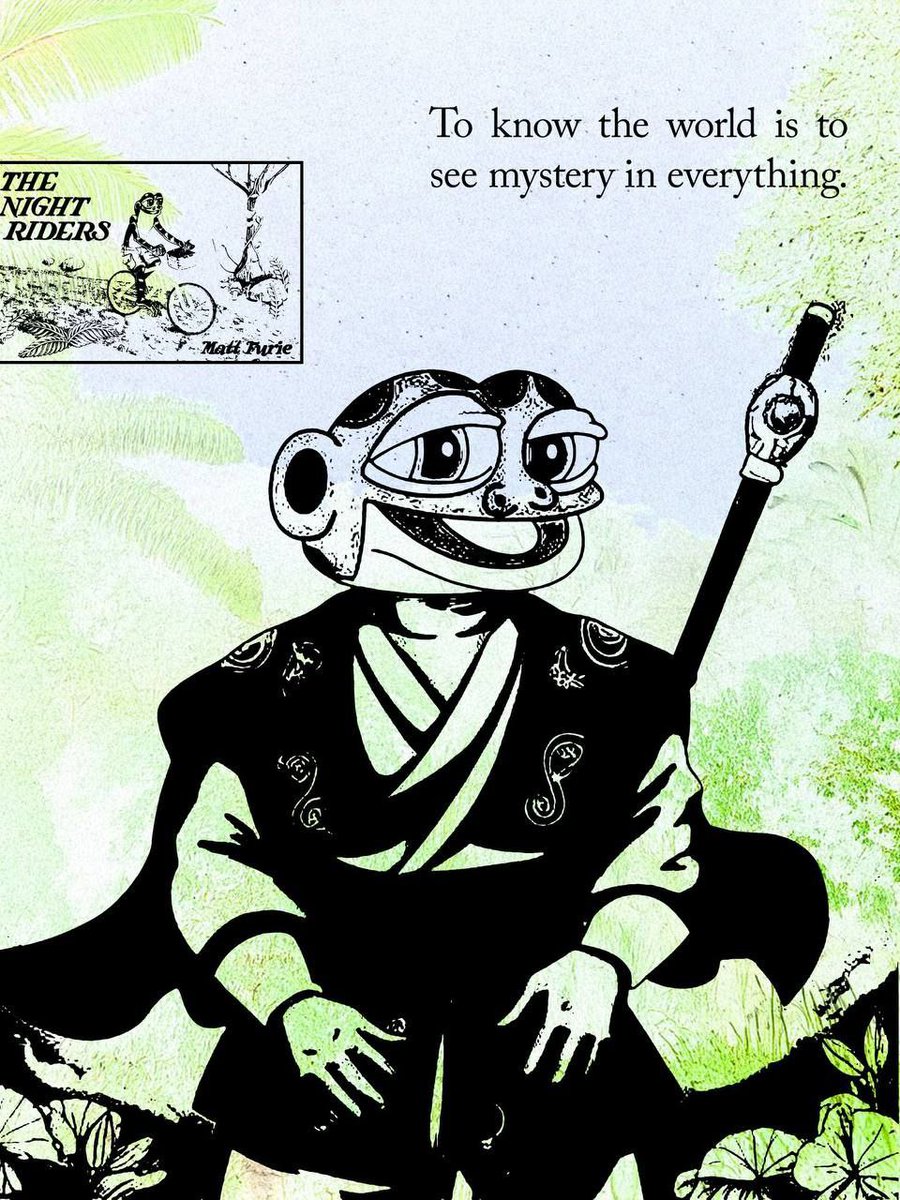 <a href="/WallStreetMav/">Wall Street Mav</a> Not all memes are born on 4chan. Some were drawn in books first. #Mystery is one of those.
<a href="/FuriesMystery/">Mystery 🐸</a>