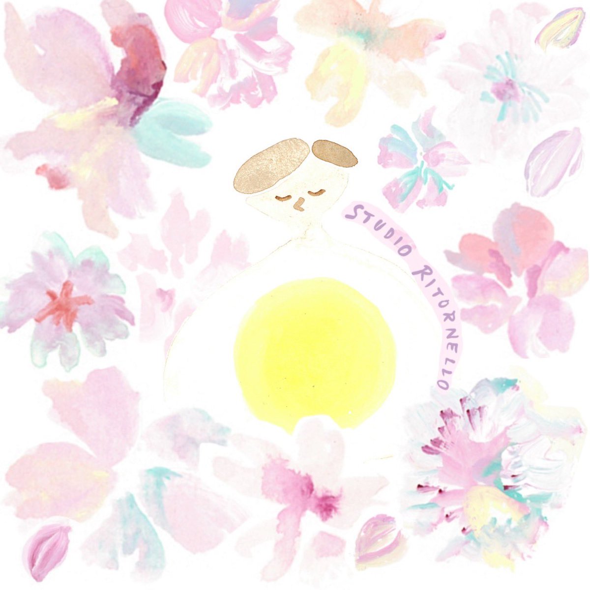 🌸Welcome Spring🌸
スタジオリトルネッロのロゴをデザインしてくださった宇都宮桃子さんより春のお便りが。
ロゴを素敵な春仕様にしてくださいました🌸

淡く華やかな花々が満開に春の訪れを歓迎しているようです。
桃子さんありがとうございます！