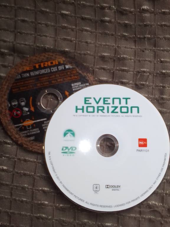 o0ragman0o's tweet image. Just discovered that #angleGrinder discs have holes that can fit in #DVD players...

BRB exploring some hellish possibilities