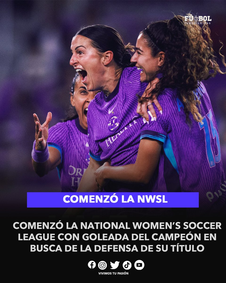 ¡EL CAMPEÓN COMIENZA LA DEFENSA DE SU TÍTULO!

Comenzó la #NWSL 🇺🇸 con el partido entre el actual campeón, Orlando Pride que goleó 6-0 al Chicago Red Stars. 

Doblete de Banda, goles de McCutcheon, Watt, Doyle y autogol de Anderson. 

#VivimosTuPasión