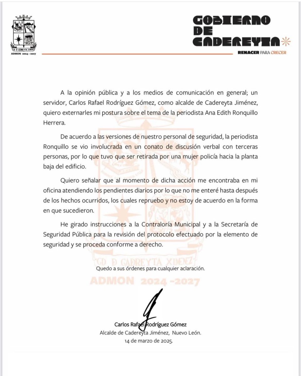 Buenas noches!!
Comparto mi postura respecto al incidente que circula en los medios!!