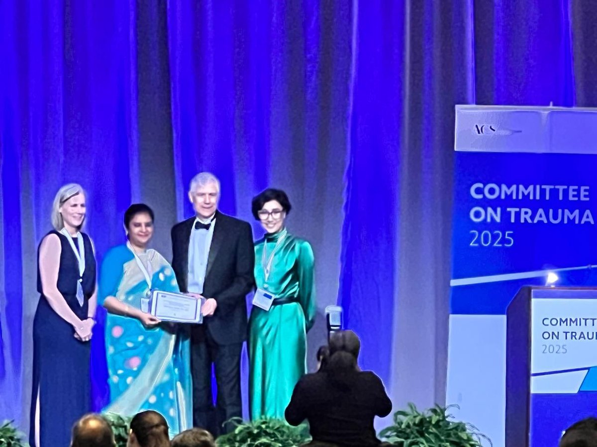 Some chest-thumping moments...our brilliant fellow Dr. Milandeep won 2nd prize at International ATLS Meet, Chicago. So proud of her achievements. <a href="/traumadoctors/">AAST</a> <a href="/Trauma_Asia/">Asian Collaboration for Trauma</a> <a href="/EAST_TRAUMA/">EAST</a>