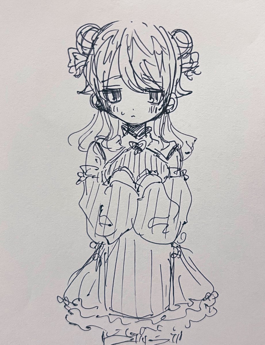 森久保乃々 「の 」|あきもこのイラスト