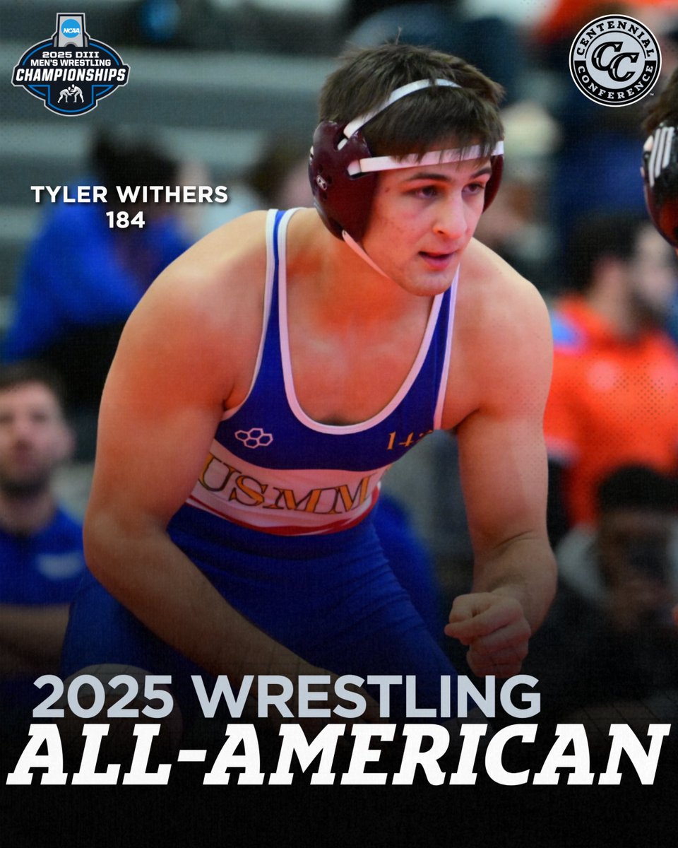WRESTLE | NCAA CHAMPIONSHIPS  

#CentConf pair claim <a href="/NCAADIII/">NCAA Division III</a> Wrestling All-America honors‼️ 

149: Thomas Monn, <a href="/McDaniel_WRES/">McDaniel College Men's Wrestling</a>- 2x All-American

184: Tyler Withers, <a href="/USMMA_Athletics/">USMMA Athletics</a> 

#CCwrestle #d3wrestle #IgnitingGreatness